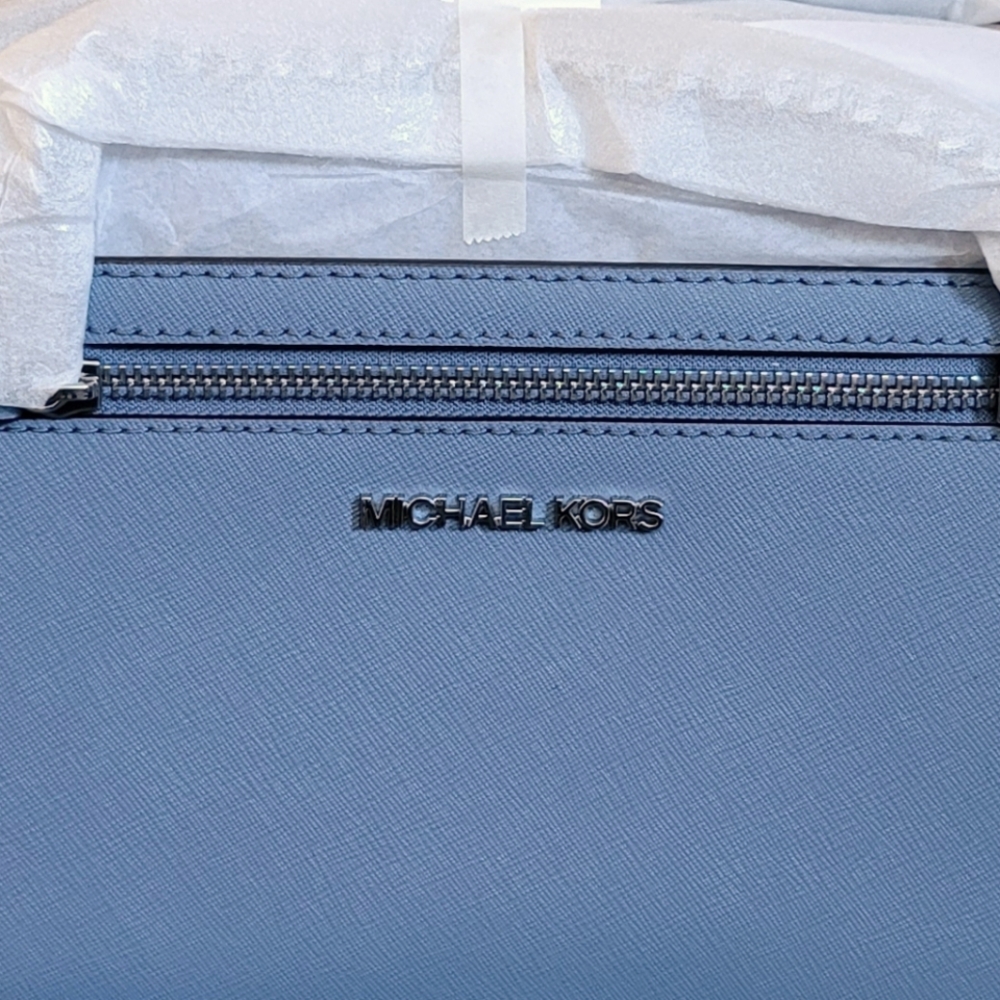 NWT Michael Kors Jet Set Large Saffiano Leather Crossbody Bag - Picture 3 of 7